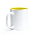 Taza cerámica ideal para láser y acabado mate Amarillo Talla Única Adulto