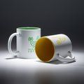 Taza cerámica ideal para láser y acabado mate