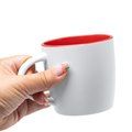 Taza de cerámica con interior de color