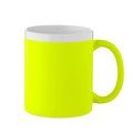 Taza de cerámica mate 300 ml Amarillo Fluorescente