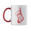 Taza cerámica con motivos navideños