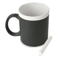 Taza de cerámica pizarra con tiza
