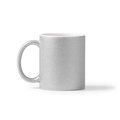 Taza de cerámica con purpurina 350ml Plata Talla Única Adulto
