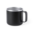 Taza Inox. bicolor de doble pared 350ml Neg