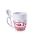 Taza invernal personalizable con cuchara 