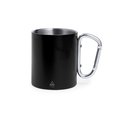 Taza Mate Doble Pared Asa Mosquetón 300ml Neg