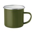 Taza Metal Esmaltado Vintage 350ml Verde