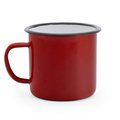 Taza metálica 380ml Rojo/Blanco