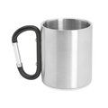 Taza metálica doble pared con mosquetón