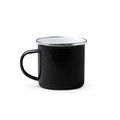 Taza metálica esmaltada Negro