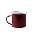 Taza metálica esmaltada Rojo TALLA ÚNICA ADULTO