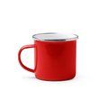 Taza metálica esmaltada Rojo