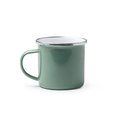 Taza metálica esmaltada Verde Salvia