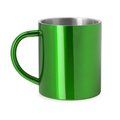 Taza metálica personalizada de doble pared Verde Helecho Talla Única Adulto