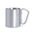 Taza personalizable agarre mosquetón de acero inoxidable Plat