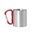 Taza personalizable agarre mosquetón de acero inoxidable