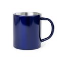 Taza personalizada de acero inoxidable con diseño bicolor Azul