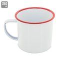 Taza personalizada vintage metálica