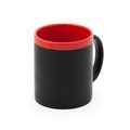 Taza pizarra con tiza y borde lacado