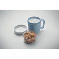 Taza portátil con tapa y doble recipiente