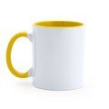 Taza sublimación cerámica Blanco/Amarillo