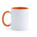 Taza sublimación cerámica BLANCO/NARANJA Talla Única Adulto