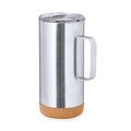 Taza Térmica de Acero Inox con Base de Corcho