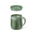 Taza térmica de acero con tapa abrefácil