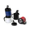Taza térmica de acero con tapa y asa ergonómica