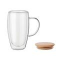 Taza de vidrio de doble pared 450ml
