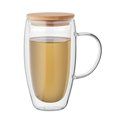 Taza de vidrio de doble pared 450ml