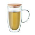 Taza de vidrio de doble pared 450ml