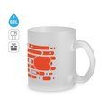 Taza de vidrio esmerilado 340 mL
