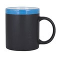 Tazas Pizarra Superiores Azul/Blanco