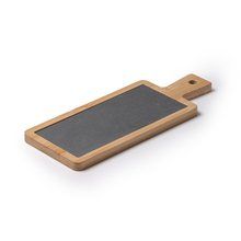 Tabla de bambú con pizarra para servir