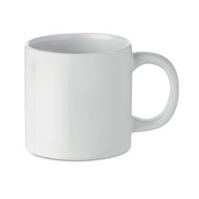 Taza blanca personalizable pequeña de 200 ml especial para sublimación Blanco