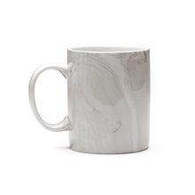 Taza de cerámica efecto mármol Negro Talla Única Adulto
