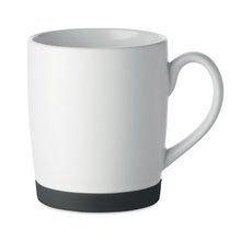 Taza cerámica mate 300ml con base de silicona Negro