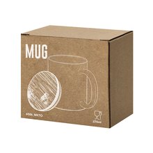 Taza de cerámica con tapa de bambú y acabado mate