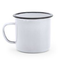 Taza metálica 380ml Blanco/Blanco