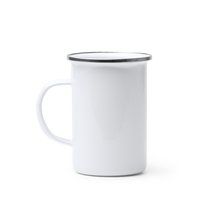 Taza metálica alta 380ml para sublimar Blanco