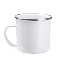 Taza metálica para sublimación Blanco Talla Única Adulto