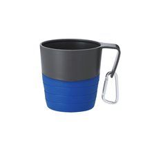 Taza plegable de silicona Azul