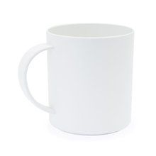 Taza reutilizable de PLA 350 ml Blanco Talla Única Adulto