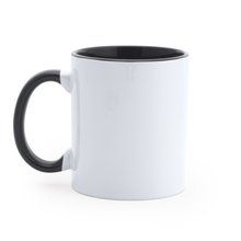 Taza sublimación cerámica Blanco/Negro Talla Única Adulto