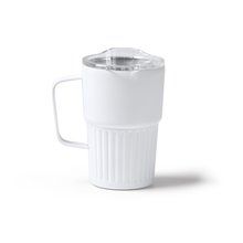 Taza térmica de acero inoxidable reciclado Blanco