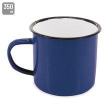 Taza Metal Esmaltado Retro con Irregularidades Az