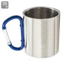 Taza Acero Inox 175ml con Mosquetón Az