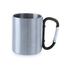 Taza personalizable agarre mosquetón de acero inoxidable Neg