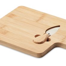 Tabla de Bambú con Cuchillo Queso Madera